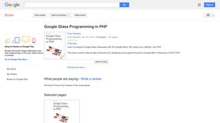 
                            11. Google Glass Programming in PHP