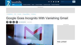 
                            13. Google Goes Incognito with Vanishing Gmail | HowStuffWorks