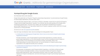 
                            4. Google Grants – AdWords für gemeinnützige ... - Google.de