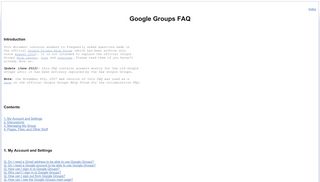 
                            4. Google Groups FAQ - tomihasa - Google Sites