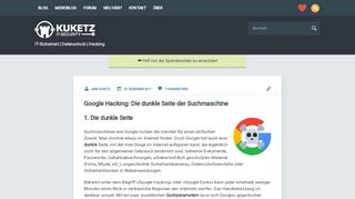 
                            4. Google Hacking: Die dunkle Seite der Suchmaschine ⋆ Kuketz IT ...