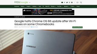 
                            11. Google halts Chrome OS 68 update after Wi-Fi issues on some ...