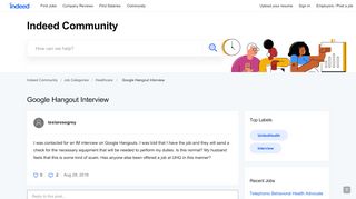 
                            13. Google Hangout Interview - Unitedhealth Group Jobs | Indeed.com