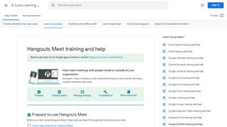 
                            9. Google Hangouts Meet: Get Started | Learning Center | G Suite