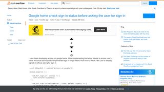 
                            10. Google home check sign in status before asking the user ...