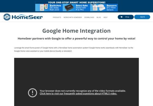 
                            12. Google Home Integration | HomeSeer Smart Home Systems