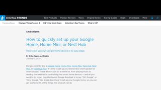 
                            10. Google Home Setup: A 10-Step Guide on How to Do It | Digital Trends