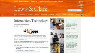 
                            6. Google Information - Information Technology - Lewis & Clark
