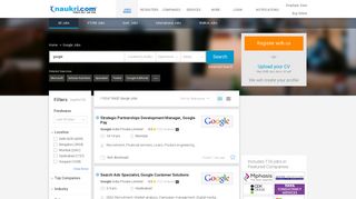 
                            3. Google Jobs, 4470 Google Openings - Naukri.com