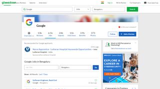 
                            13. Google Jobs in Bengaluru | Glassdoor.co.in