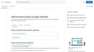 
                            2. Google-Kalender anderer Personen hinzufügen - Computer - Google ...