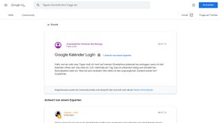 
                            4. Google Kalender LogIn - Google Product Forums