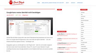 
                            7. Google kann meine Identität nicht bestätigen - Gmail-Blog