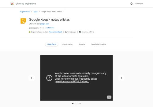 
                            4. Google Keep - notas e listas - Google Chrome
