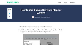 
                            12. Google Keyword Planner - No-Nonsense Guide to Finding Awesome ...