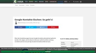 
                            12. Google-Kontakte löschen: So geht's! – GIGA