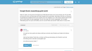 
                            7. Google Konto Anmeldung geht nicht (anmelden, Htc one m8) - Gutefrage