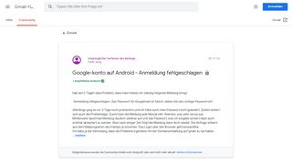 
                            2. Google-konto auf Android - Anmeldung fehlgeschlagen - Google ...