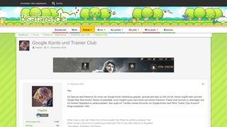 
                            11. Google Konto und Trainer Club - Pokémon GO - BisaBoard