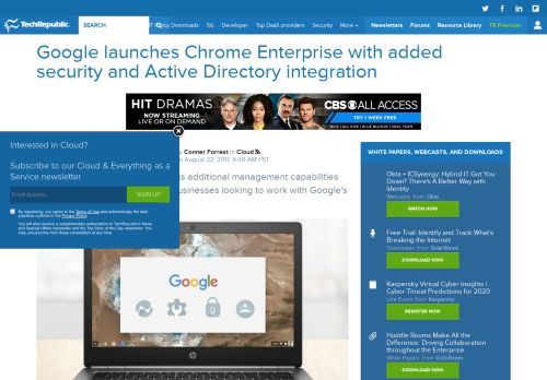 
                            12. Google launches Chrome Enterprise with added security and Active ...