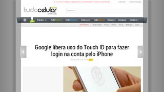 
                            12. Google libera uso do Touch ID para fazer login na conta pelo iPhone ...
