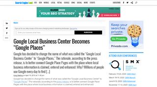 
                            4. Google Local Business Center Becomes 