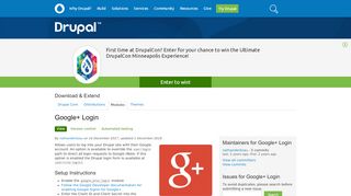 
                            5. Google+ Login | Drupal.org