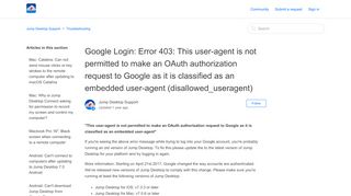 
                            5. Google Login: Error 403: This user-agent is not permitted to make an ...