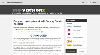 
                            9. Google: Login-system skyld i Docs og Gmail-nedbrud | Version2