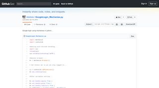 
                            4. Google login using mechanize in python.... · GitHub