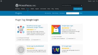 
                            9. Google Login | WordPress.org