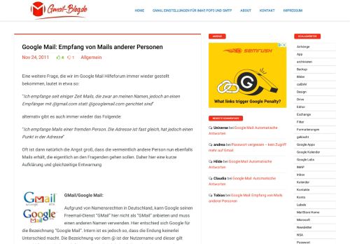 
                            10. Google Mail: Empfang von Mails anderer Personen - Gmail-Blog
