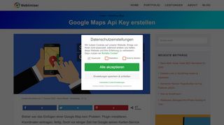 
                            4. Google Maps Api Key erstellen | WordPress Agentur Webtimiser
