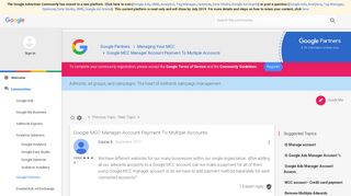 
                            6. Google MCC Manager Account Payment To Multiple Accounts - The ...