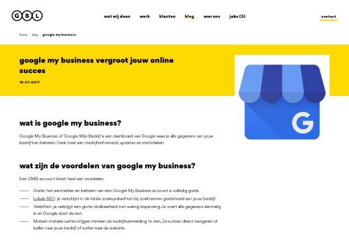 
                            5. Google Mijn Bedrijf: Maak jouw bedrijf vindbaar in Google - GBL Studio