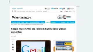 
                            8. Google muss GMail als Telekommunikations-Dienst anmelden
