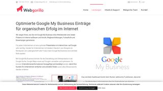 
                            6. Google My Business Optimierung - Webgorilla GmbH