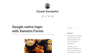 
                            9. Google native login with Xamarin.Forms – Causer Exception