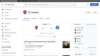 
                            11. Google News - FC Arsenal - Neueste