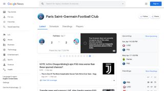 
                            11. Google News - París Saint-Germain Football Club - Latest