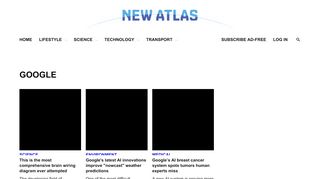 
                            9. Google - News, Reviews, Features - New Atlas