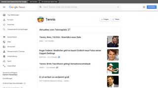 
                            12. Google News - Tennis - Neueste