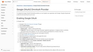 
                            1. Google OAuth2 OmniAuth Provider | GitLab