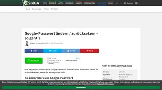 
                            12. Google-Passwort ändern oder zurücksetzen – so geht's – GIGA