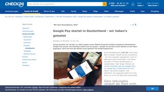 
                            7. Google Pay startet in Deutschland - wir haben's getestet - Check24