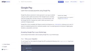 
                            10. Google Pay | Stripe Payments