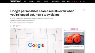 
                            9. Google personalizes search results even when you're logged out, new ...