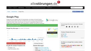 
                            13. Google Play: Aktuelle Fehler und Probleme | Allestörungen