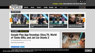 
                            10. Google Play App Roundup: Shou.TV, World of Tanks Blitz, and Jet Car ...