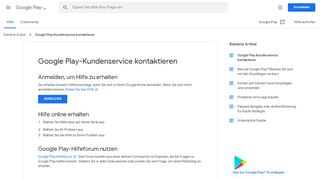 
                            11. Google Play-Kundenservice kontaktieren - Google Support